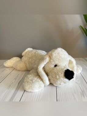 25” Large Plush Cream Dog/Puppy Toy - Soft Snuggle Plush